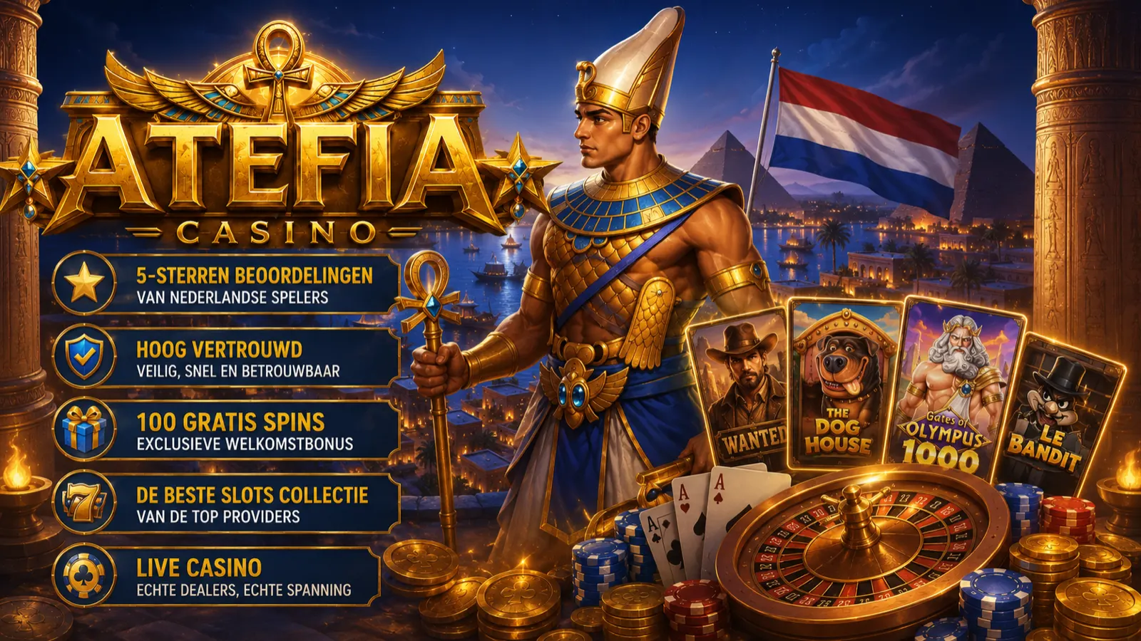 Atefia casino — 100 gratis spins welkomstbonus voor Nederland